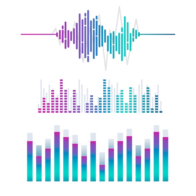 Download Free Sound Wave Equalizer Vector Design Set Free Vector Use our free logo maker to create a logo and build your brand. Put your logo on business cards, promotional products, or your website for brand visibility.