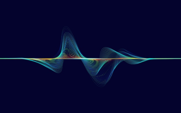 Premium Vector | Sound wave