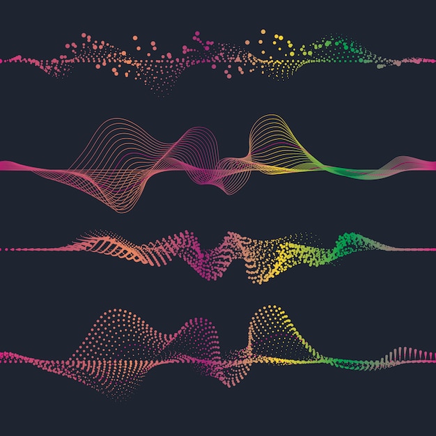 Premium Vector | Sound Waves Illustration