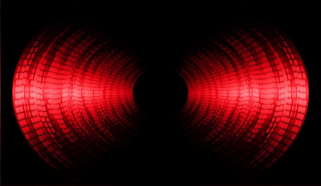 red background soundwave