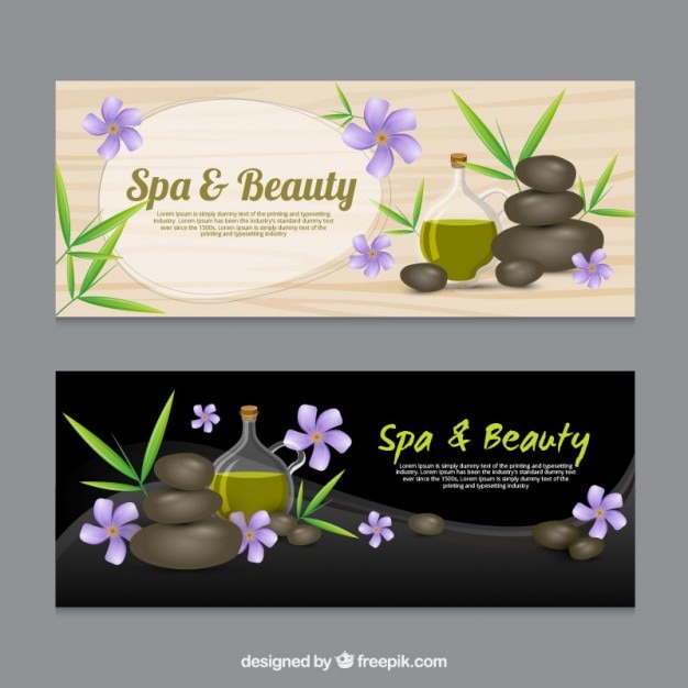 Spa and beauty banners