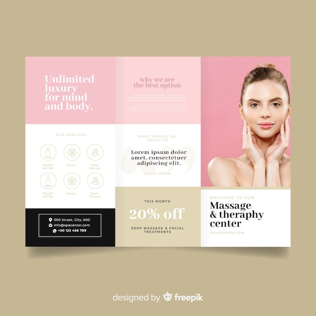 spa flyer templates free download