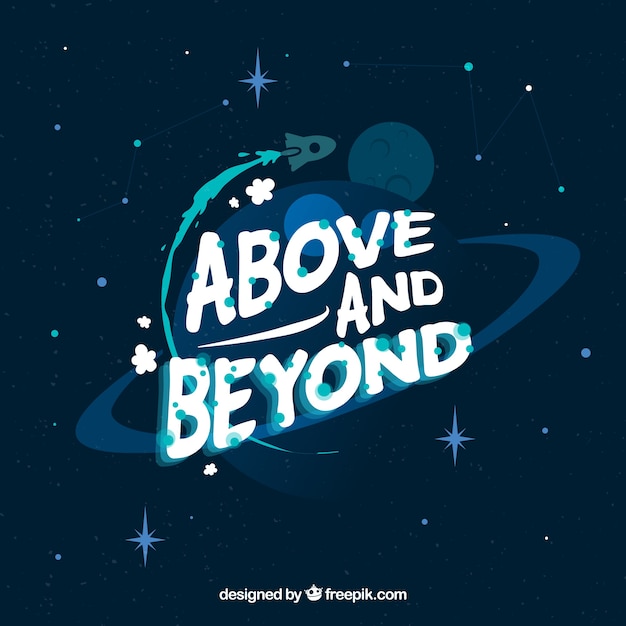 Space Background With Message Vector Free Download