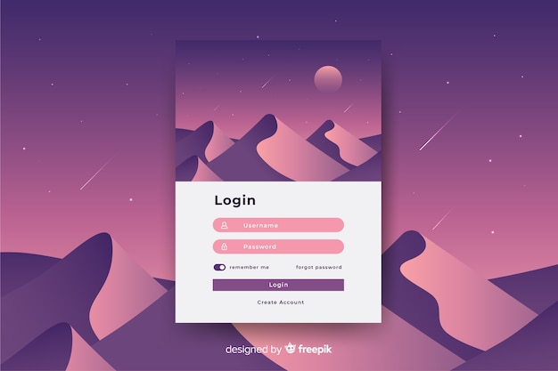 Free Login Page Template