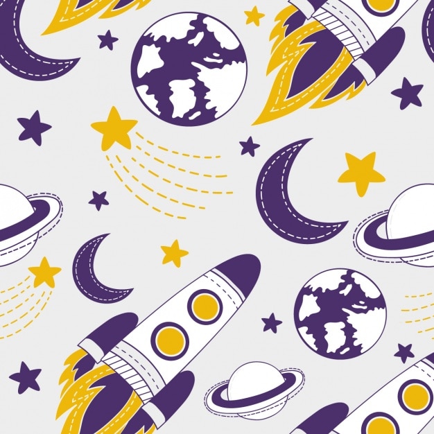 Download Space pattern design Vector | Free Download