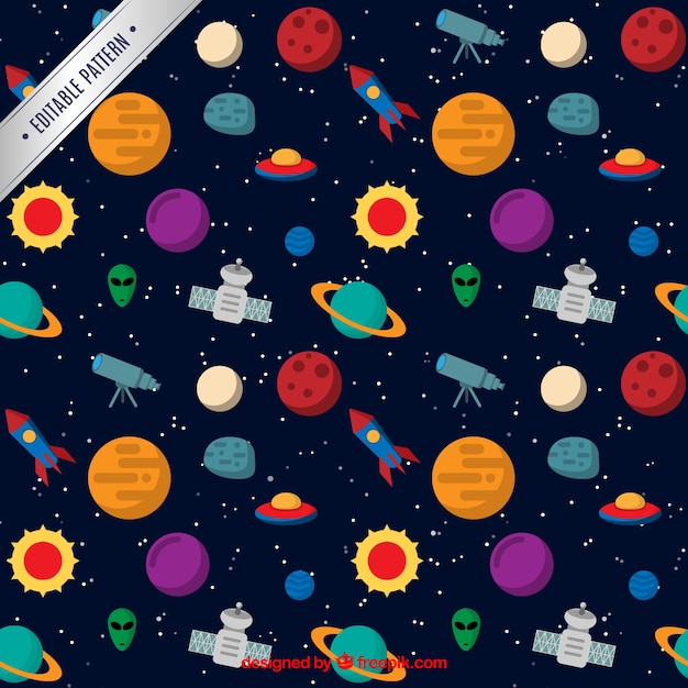 Download Space pattern Vector | Free Download