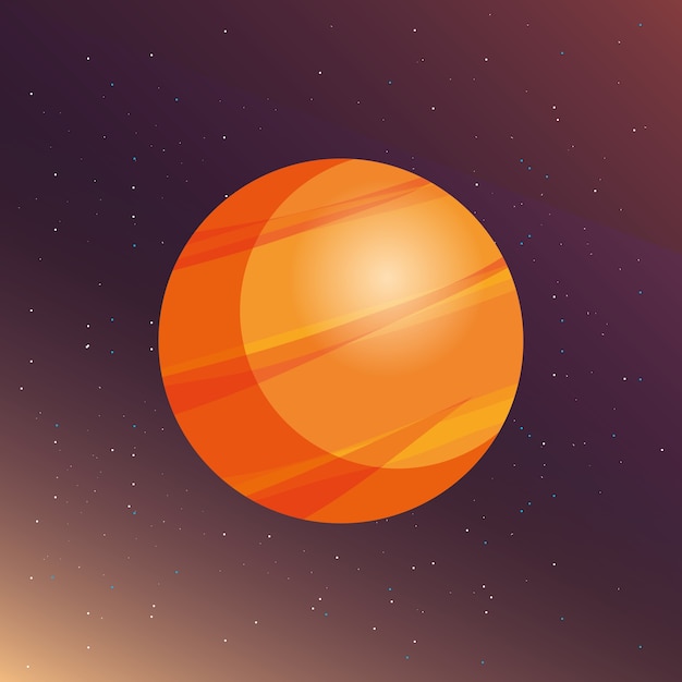 Download Space planets design | Premium Vector