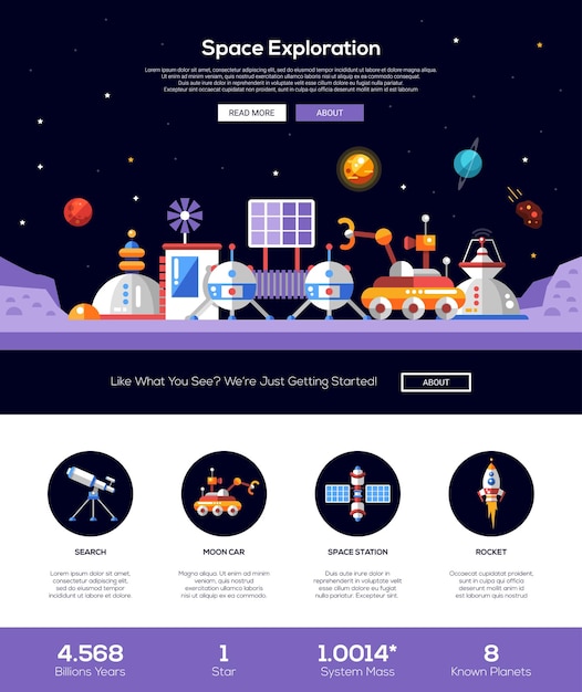 Solar System Website Templates Free Download