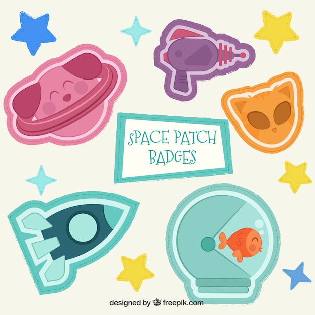 Space themed patches