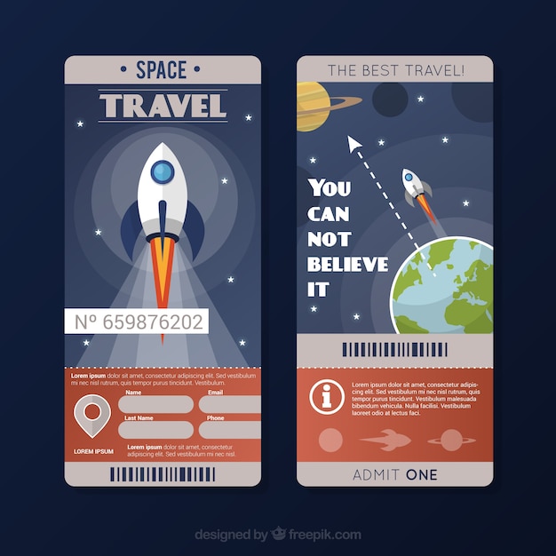 ticket for space travel