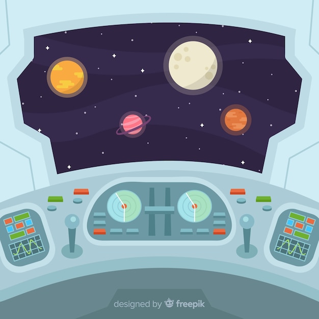 Free Vector | Spacecraft background