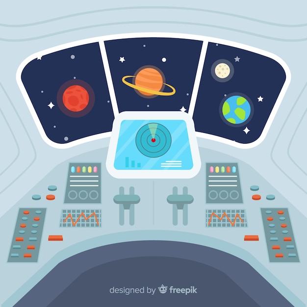 Free Vector | Spacecraft background