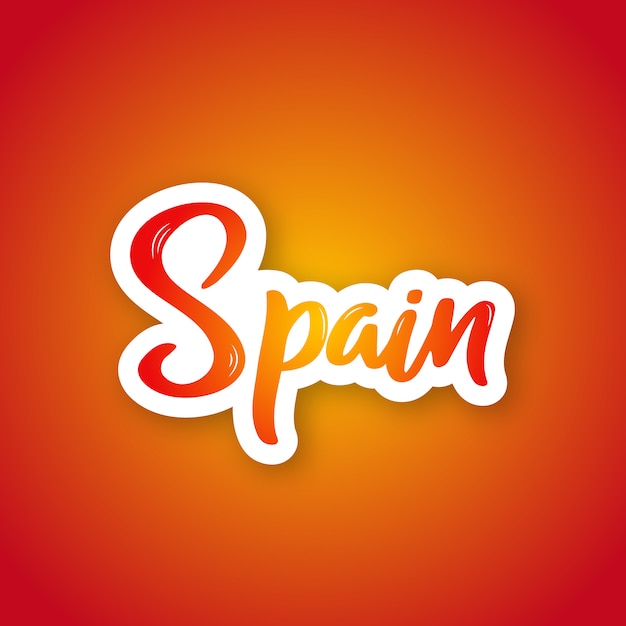 premium-vector-spain-hand-drawn-lettering-country-name