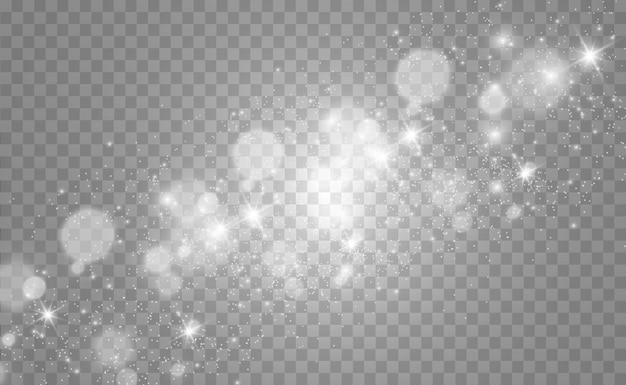 Premium Vector | Sparkles on transparent background