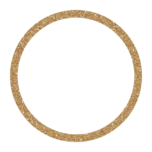 Premium Vector Sparkling Golden Frame Glitter Circle Great For Wedding Invitations Cards