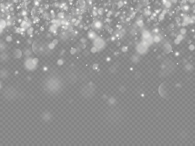 Premium Vector | Sparkling magic dust particles bokeh isolated on