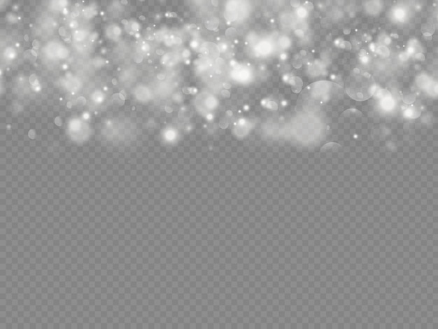 Premium Vector | Sparkling magic dust particles bokeh isolated on ...