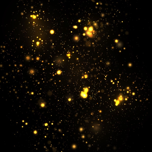 Premium Vector | Sparkling magical dust particles