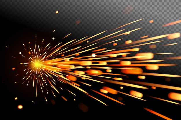 Premium Vector Sparks Effect On Transparent Background Glow Special Effect