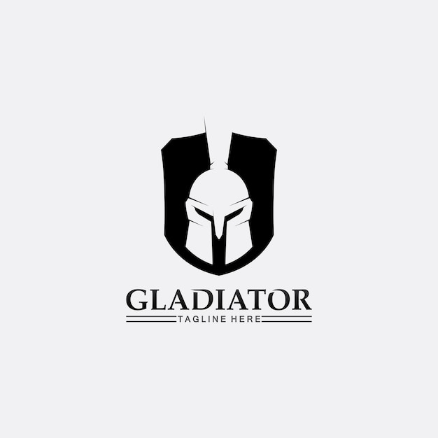 Premium Vector Spartan Helmet Gladiator Logo Template