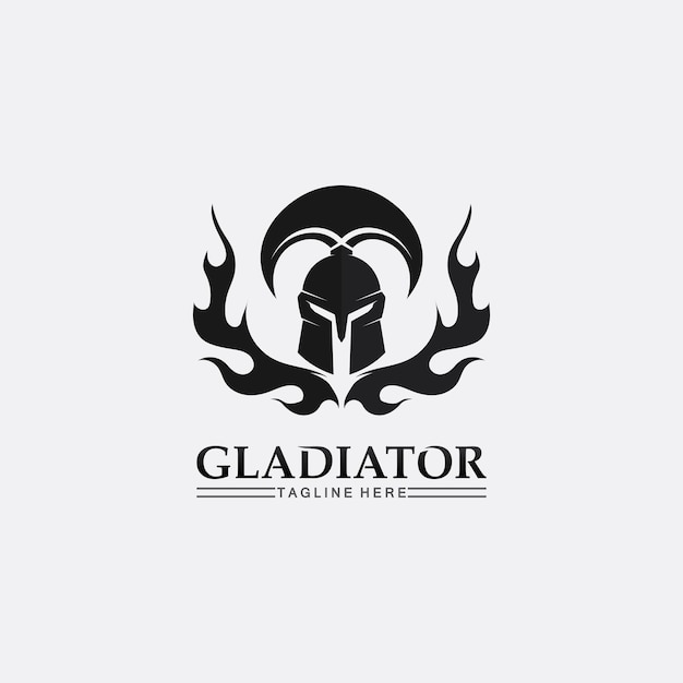 Premium Vector Spartan Helmet Gladiator Logo Template