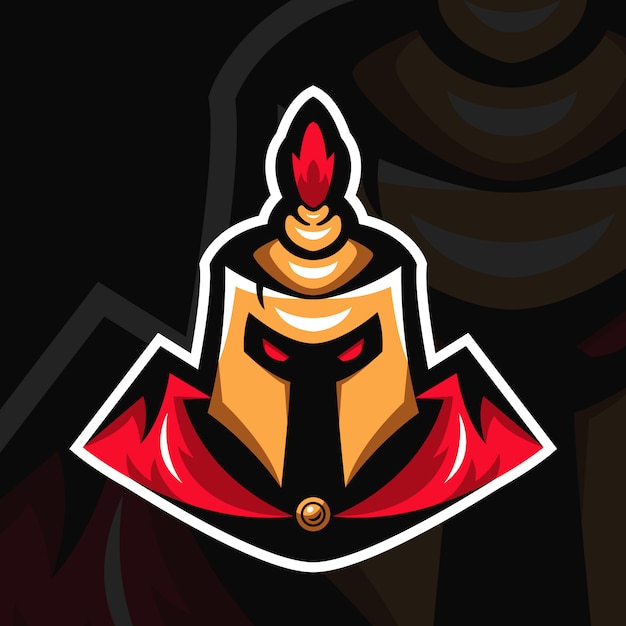 Spartan knight logo | Premium Vector