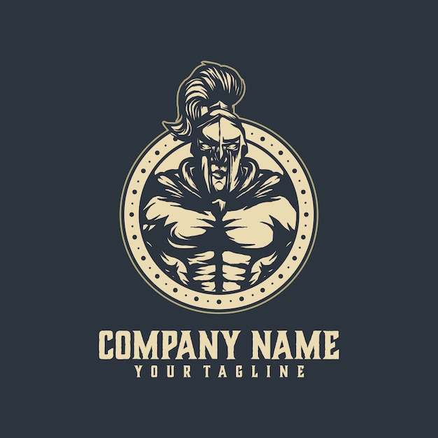 Premium Vector | Spartan logo template vector