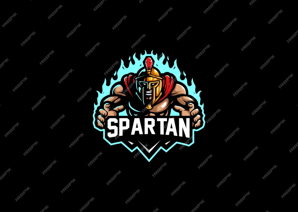 Premium Vector | Spartan strength esport logo gaming