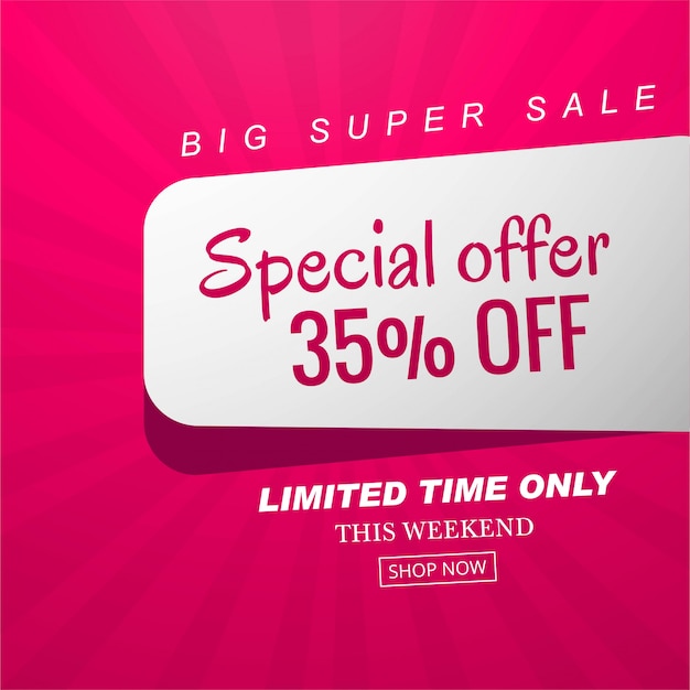 Special offer sale banner background vector  Vector | Free Download