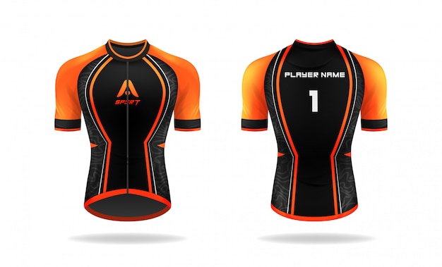 Specification cycling  jersey  template  mock up sport t 