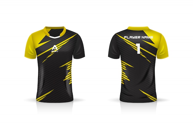 Download Specification soccer sport , esport gaming t shirt jersey template. uniform . illustration ...
