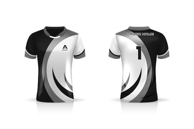 Download Premium Vector Specification Soccer Sport Esports Gaming T Shirt Jersey Template Uniform Illustration Design