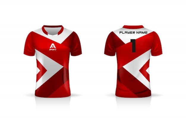 仕様soccer Sport Esports Gaming Tシャツジャージーテンプレート ユニフォーム イラストデザイン プレミアムベクター