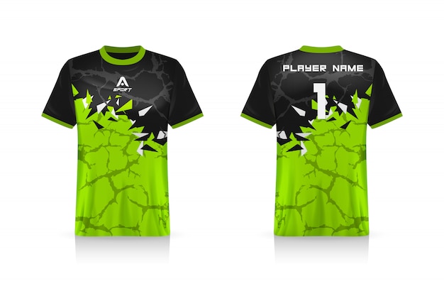 Download Premium Vector | Specification soccer sport, esports gaming t shirt jersey template.