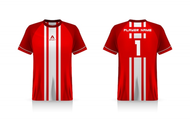 Download Premium Vector | Specification soccer sport, esports gaming t shirt jersey template.