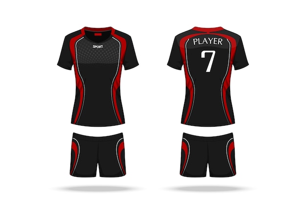 Premium Vector | Specification volleyball jersey isolated on white ...