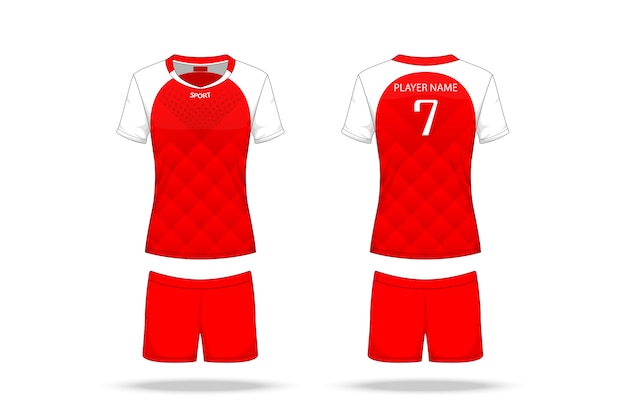 Premium Vector | Specification volleyball jersey isolated on white