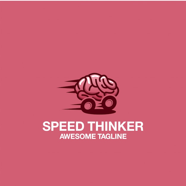 Download Free Speed Thinker Logo Design Awesome Inspiration Inspirations Premium Vector Use our free logo maker to create a logo and build your brand. Put your logo on business cards, promotional products, or your website for brand visibility.