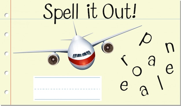 free-vector-spell-english-word-aeroplane