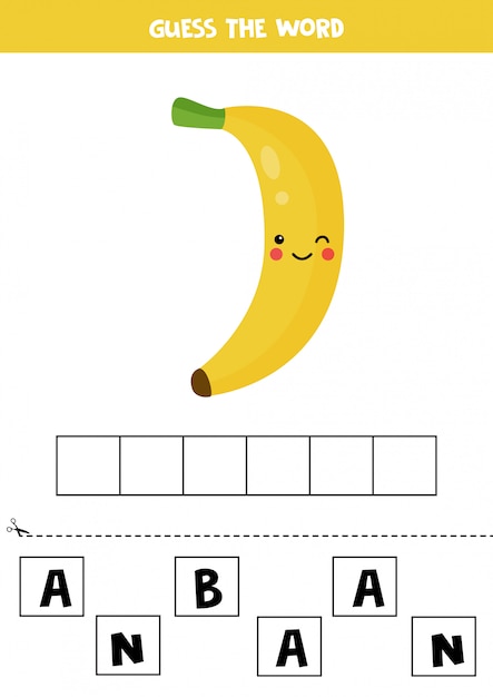 premium-vector-spell-the-word-banana-educational-game-for-kids