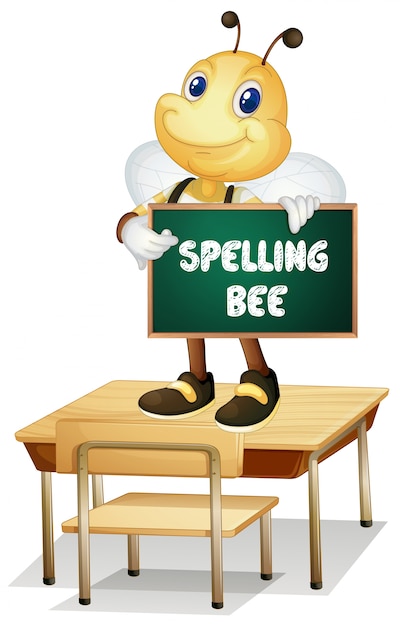 Premium Vector | Spelling bee