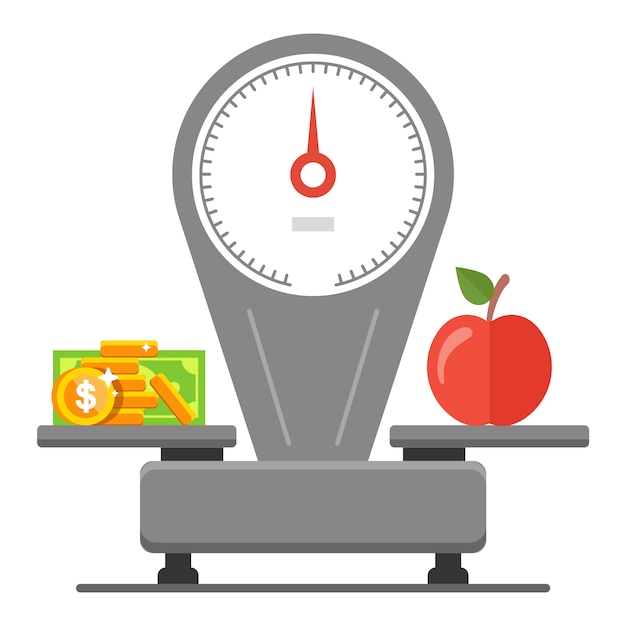 Download Free Spending Money On Groceries Balance Of Price And Food Flat Use our free logo maker to create a logo and build your brand. Put your logo on business cards, promotional products, or your website for brand visibility.