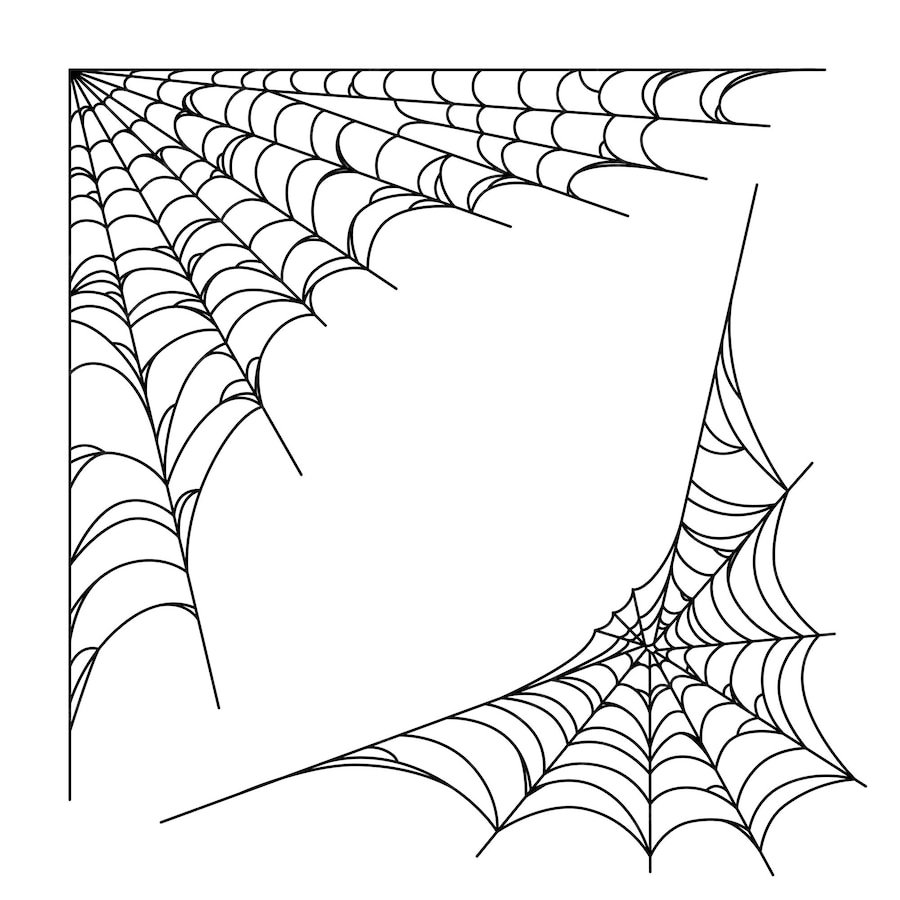 Premium Vector | Spider web corners for halloween designs spiderweb ...