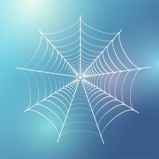 Premium Vector | Spider web vector illustration. halloween decoration ...