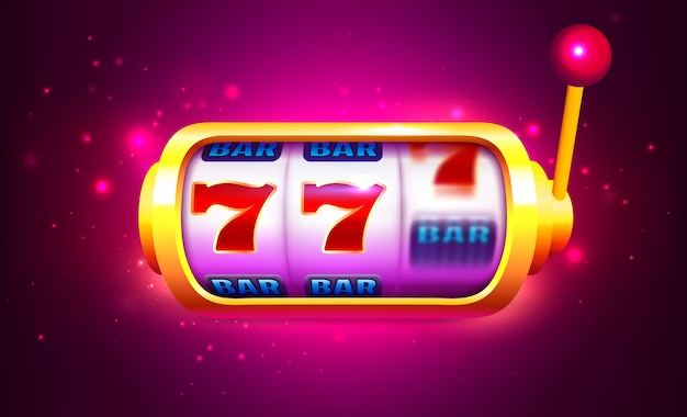 Premium Vector | Spin and win slot machine with icons. online casino banner