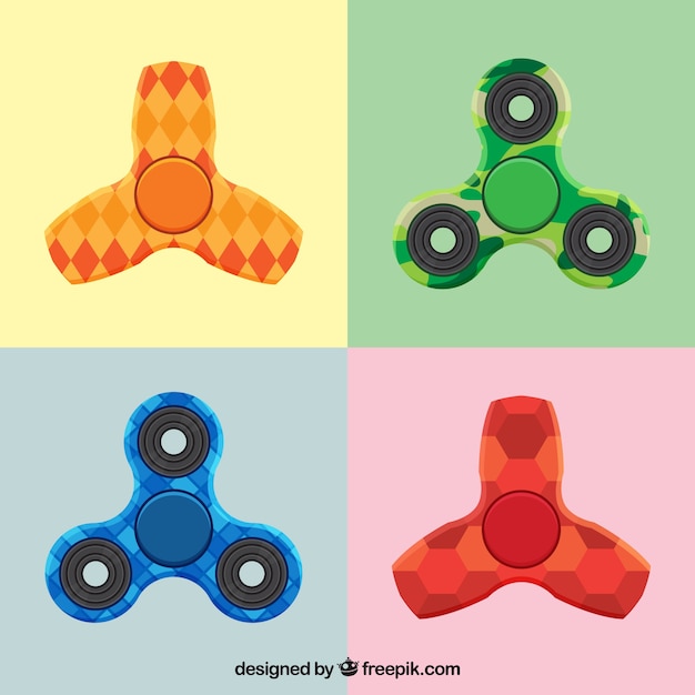 Spinners with different patterns\
collection