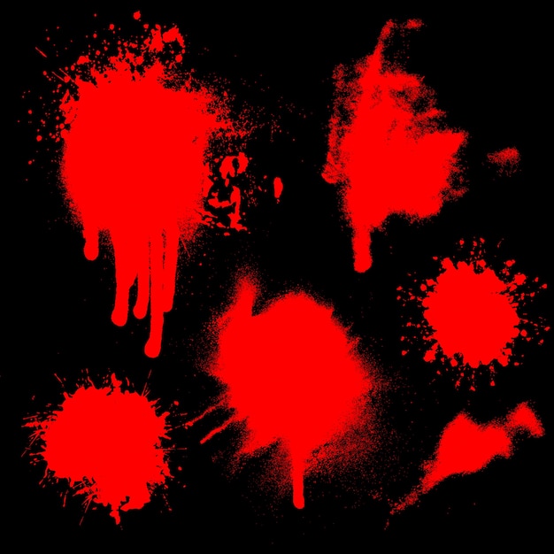 Free Vector | Splatters of blood