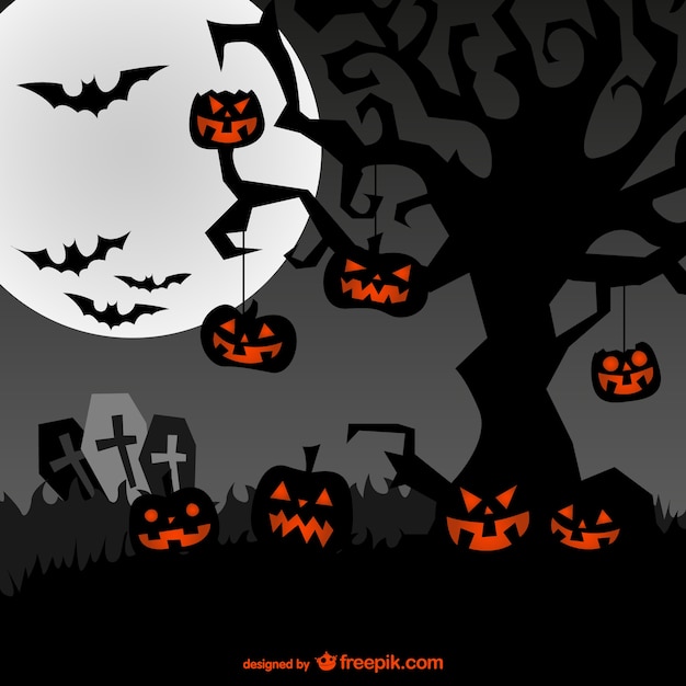 Free Vector | Spooky background for halloween