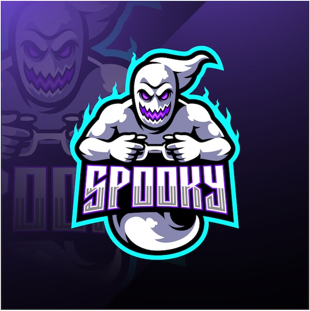 Download Free Spooky Ghost Esport Mascot Logo Design Premium Vector Use our free logo maker to create a logo and build your brand. Put your logo on business cards, promotional products, or your website for brand visibility.