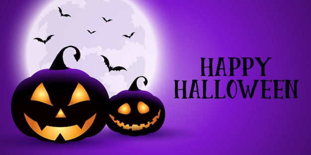 Download Spooky halloween banner | Free Vector